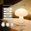 Classic Mushroom Table Lamp Modern Bauhaus Art Table Lamp Bedroom Bedside Lamp Danish Designer Orange Decorative Table Lamp