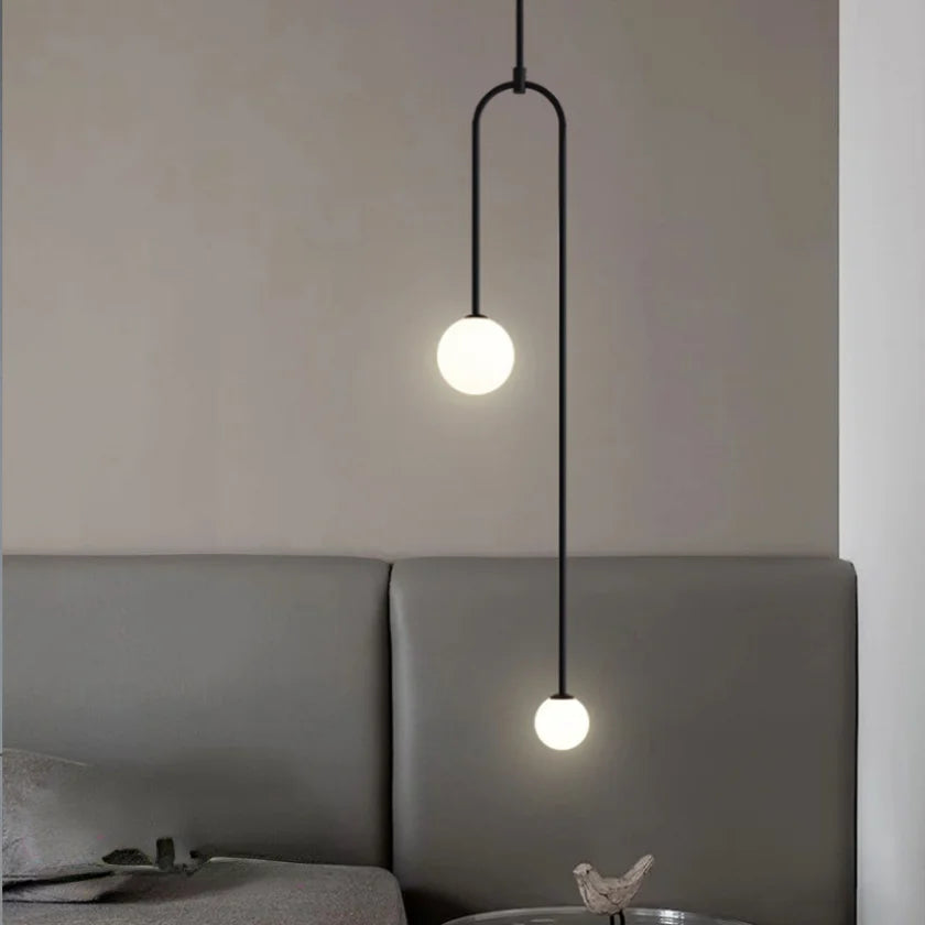 Modern Pendant Lighting for Bedroom Bedside Entrance Ceiling Hanging Lamp Bathroom Double Head Chandelier Decoration Lights