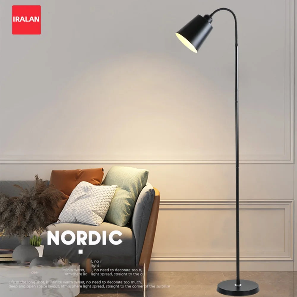 Simple Floor Lamp Modern Changeable Reading Light LED Adjustable Standing Table Lamp for Bedroom Bedside Sofa Decor Lighting