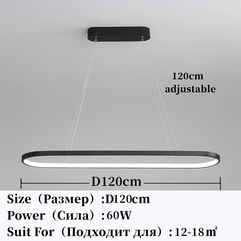 Modern LED Pendant Light Chandelier Living Dining Room Island Hanging Lights Restaurant Kitchen Bar Office Home Decoration Lamps