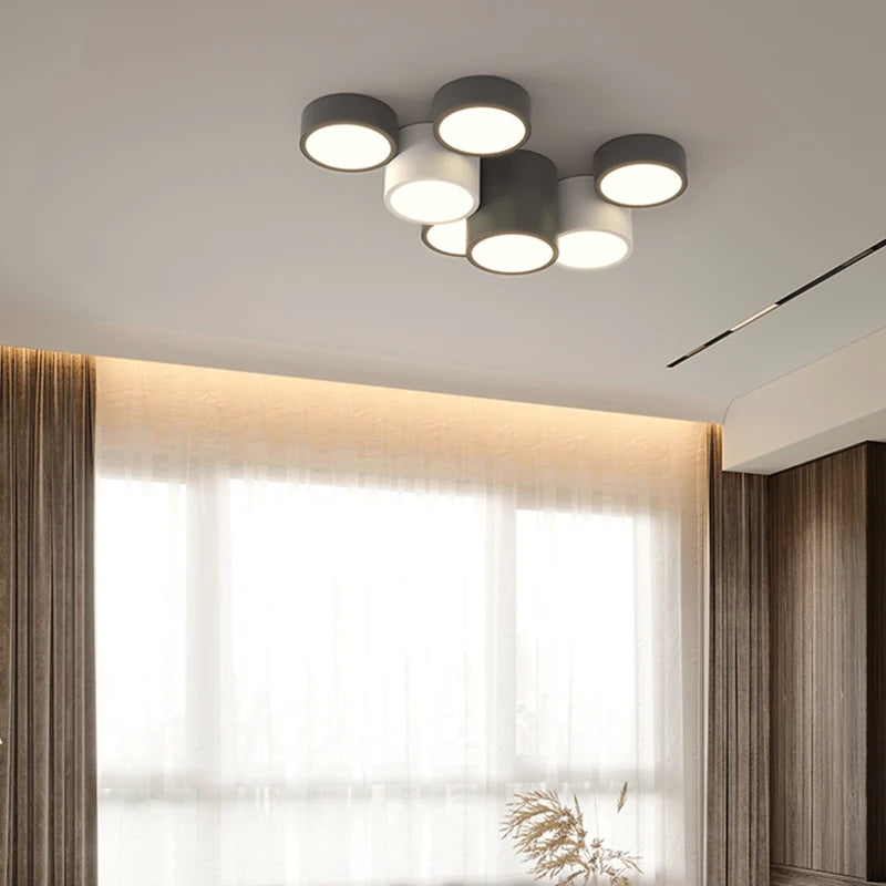 Nordic Surface Mounted LED Ceiling Lights Tube Lights Bedroom Lighting Fixtures Round Modern Hallway Lights Corridor Lamp Decor