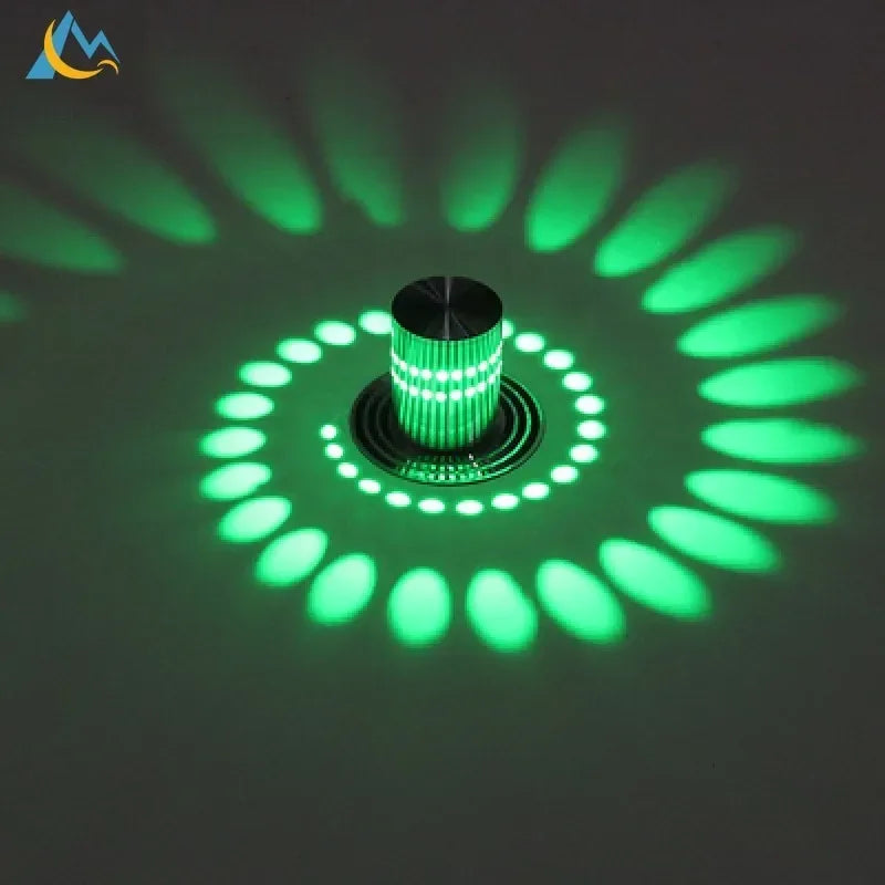Nordic Modern Spiral Lighting LED Wall Lamp Living Room Bedroom Bedside Lamp KTV Bar Hotel Marvellous Room Decorative Wall Light
