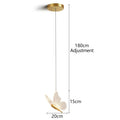 LED Modern Butterfly Pendant Light Ceiling Pendant Light, Bedside Indoor Living Room Dining Room Kitchen Decoration Lighting
