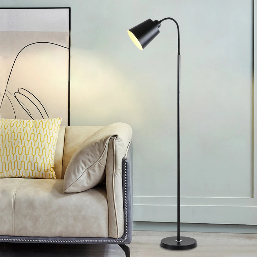 Simple Floor Lamp Modern Changeable Reading Light LED Adjustable Standing Table Lamp for Bedroom Bedside Sofa Decor Lighting