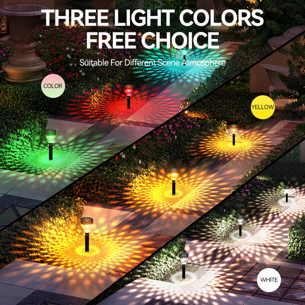 LED Solar Pathway Lights Waterproof Landscape Lamp Solar Powered Garden Lighting for Yard Patio Lawn Backyard Walkway Decor