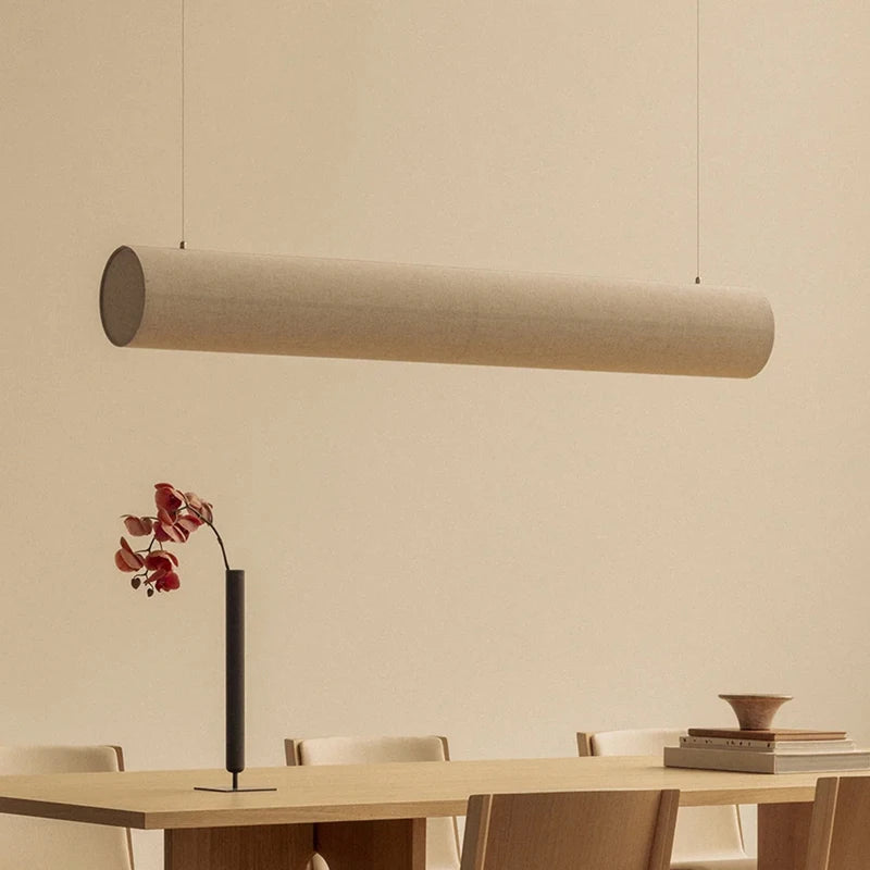 Copenhagen Pendant Light led long cloth tube Light vintage Designer Light Fixture for Living Room Bedroom Corner dining lamp