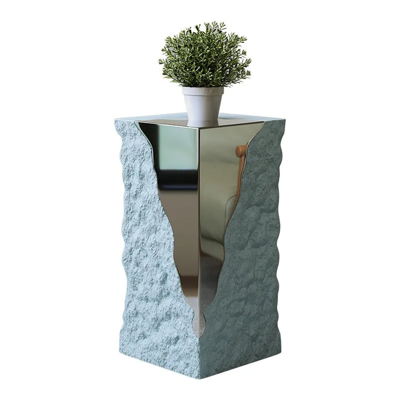 Home Creative modern stainless steel edge table luxury simple living room ornament small end coffee table pliante home furniture