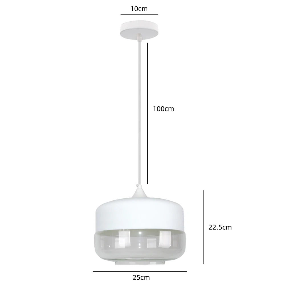 Modern Glass Pendant Lights Kitchen Dining Room Bedside Hanging Lamps For Ceiling Chandelier Restaurant Suspension Luminaire