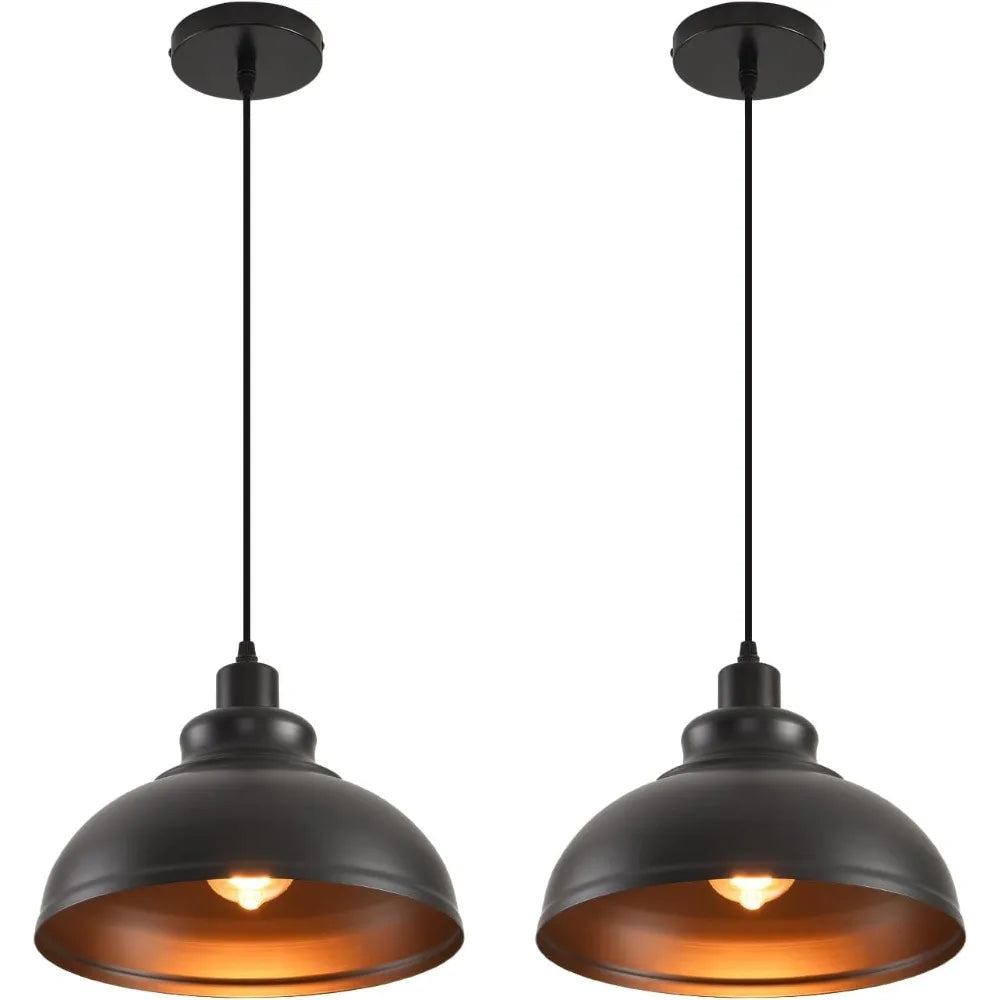 30CM Pendant Lighting Vintage Industrial Fixtures Metal Farmhouse Chandelier Lights Ceiling Lamp for Kitchen Dining Room Bedroom