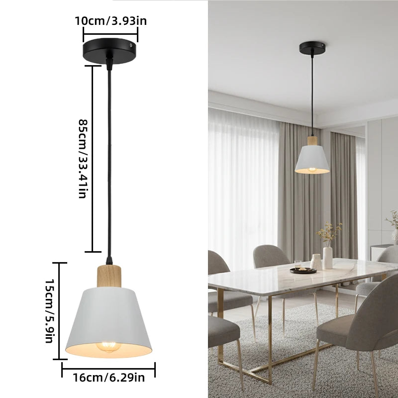 Modern Pendant Lamp Vintage Industrial Lampshade Hanging Light for Dinning Room Kitchen Restaurant Decor Lighting Luminaire