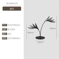 Nordic Floor Lamp Designer Room Decor Living Room Floor Lamp Villa Flamingo Leaf-shaped Table Lamp Standing Light Black