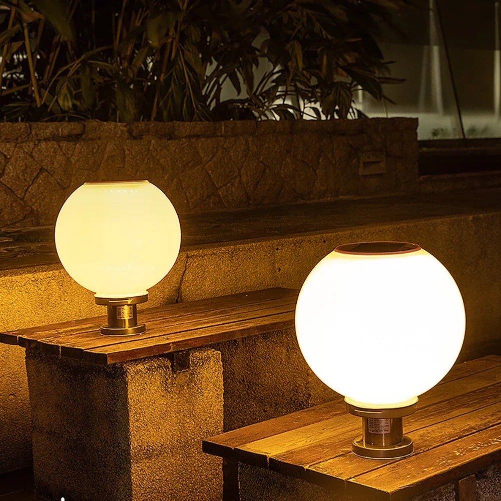 Solar Landscape Lighting Outdoor Fixtures Courtyard Garden Lawn Street Lights Round Ball Lamp Wedding Festive Party Supplies