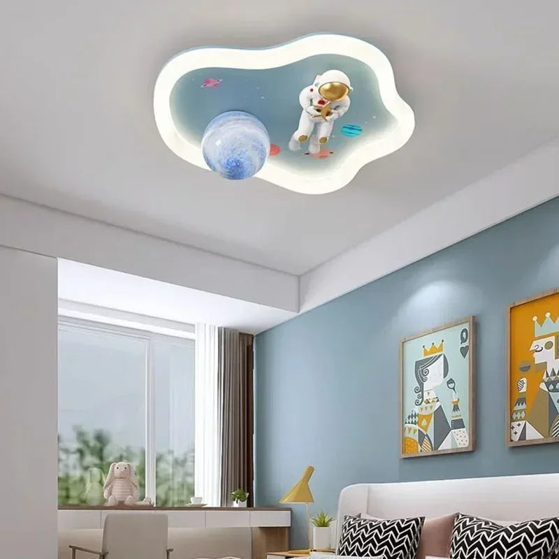 kids ceiling light creative led moon Astronaut Light Fantastic Eye Care living room bedroom girl lamp kaiwayi Princess light