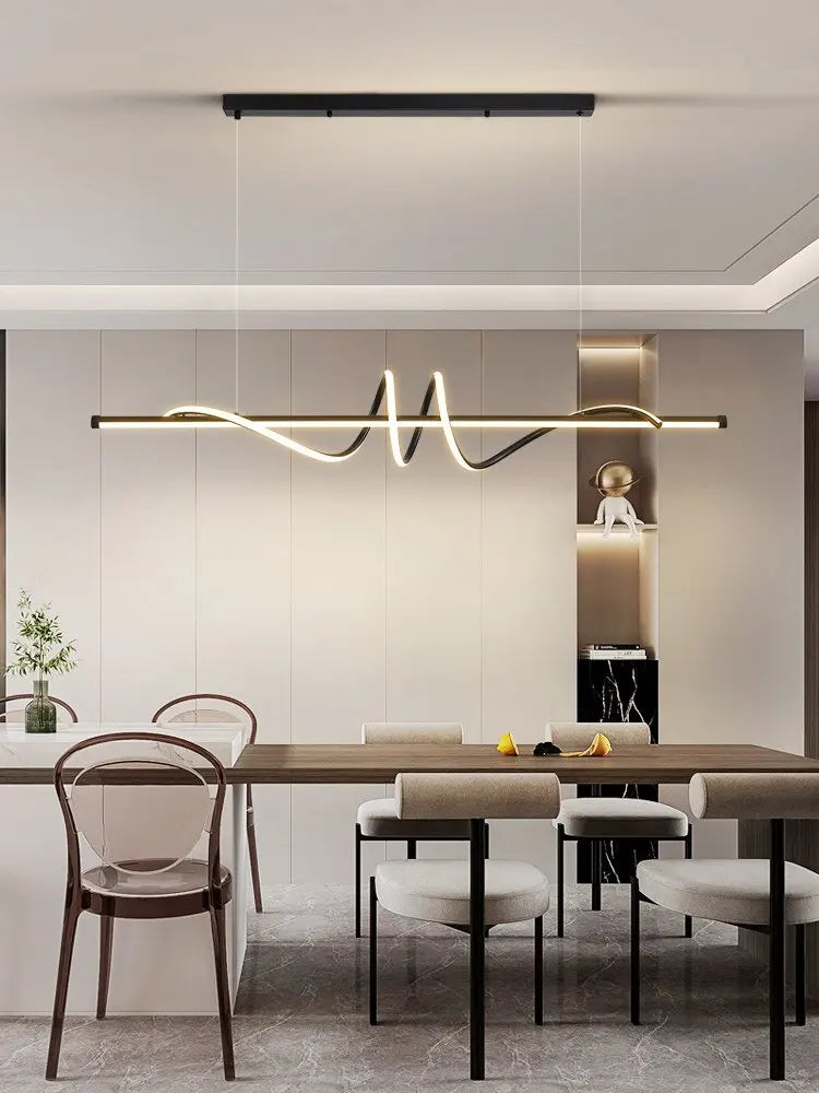 Modern Led Pendant Lights Home Decor For Living Room Dining Room Kitchen Office Bar Hanging Lamp Minimalist Chandelier Lustre