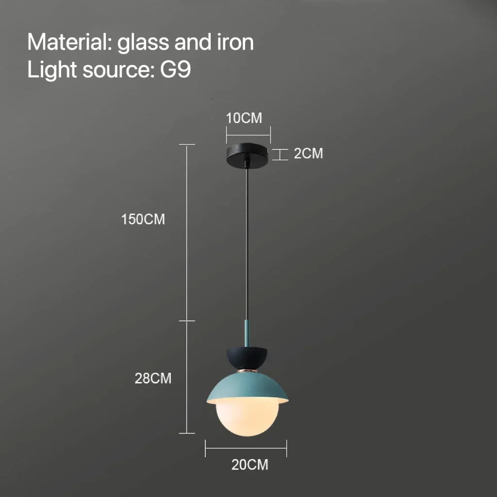 Modern Pendant Lamp Nordic Glass Ball Light Fixtures Hanging Suspension Kitchen Dining Bedroom Home Decor Luminaire Chandelier