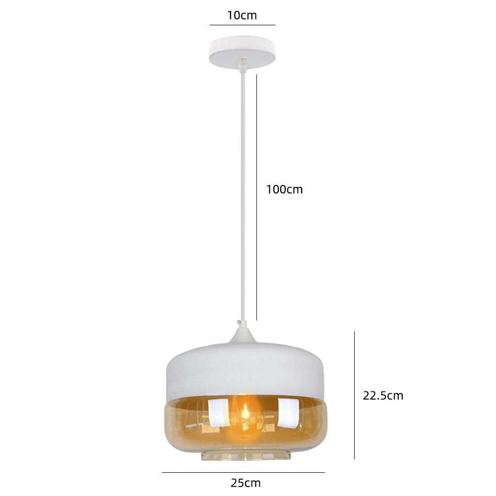 Modern Glass Pendant Lights Kitchen Dining Room Bedside Hanging Lamps For Ceiling Chandelier Restaurant Suspension Luminaire
