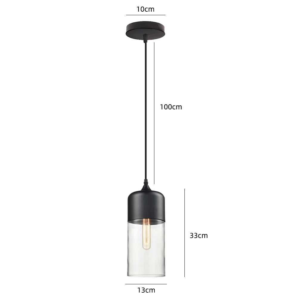 Modern Glass Pendant Lights Kitchen Dining Room Bedside Hanging Lamps For Ceiling Chandelier Restaurant Suspension Luminaire