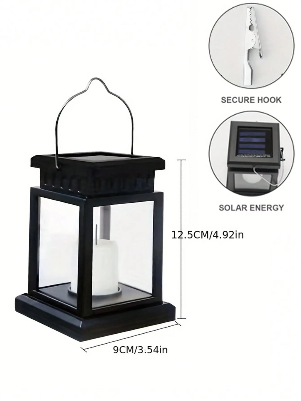 Garden Decor Outdoor Solar Lights Retro Palace Lantern Lights Hanging Candle Lamps Landscape Lighting Floor Lights Solar Light