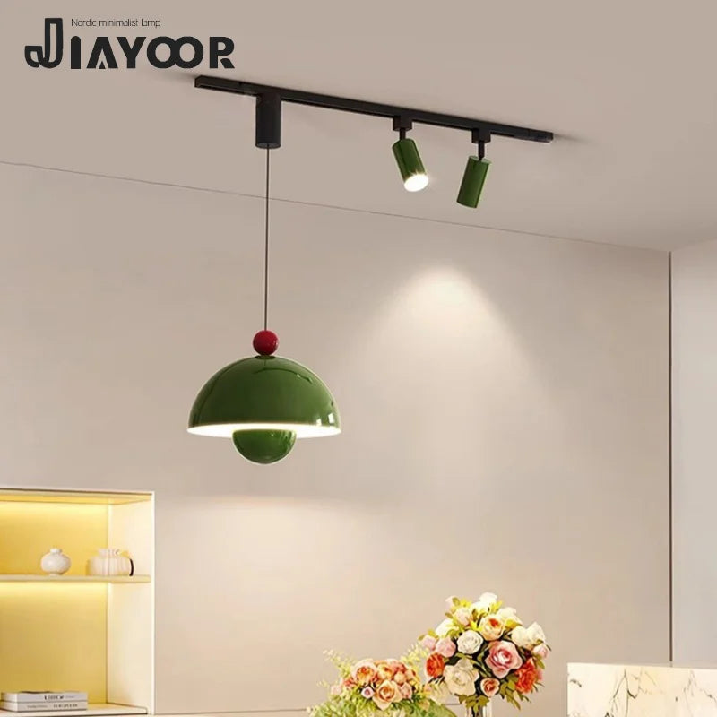 French Style Led Pendant Light Long Strip Spotlight Home Decoration Living Room Bedroom Dining Room Kitchen Lighting Fixtures