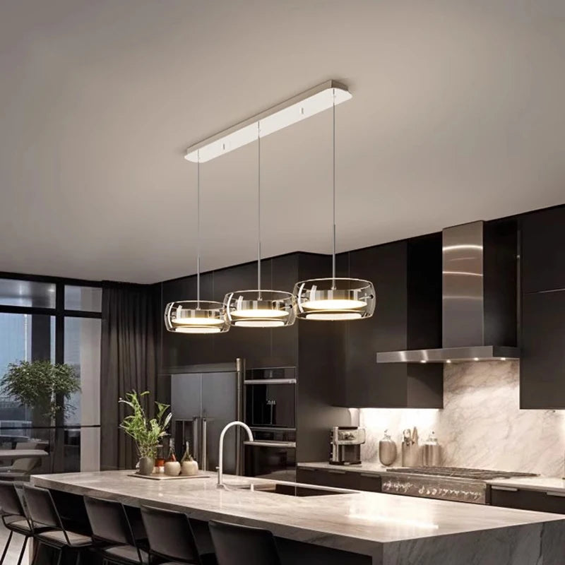 Modern pendant light lamps home decor ring led lights for living room Chandeliers for dining room hanging light indoor lighting