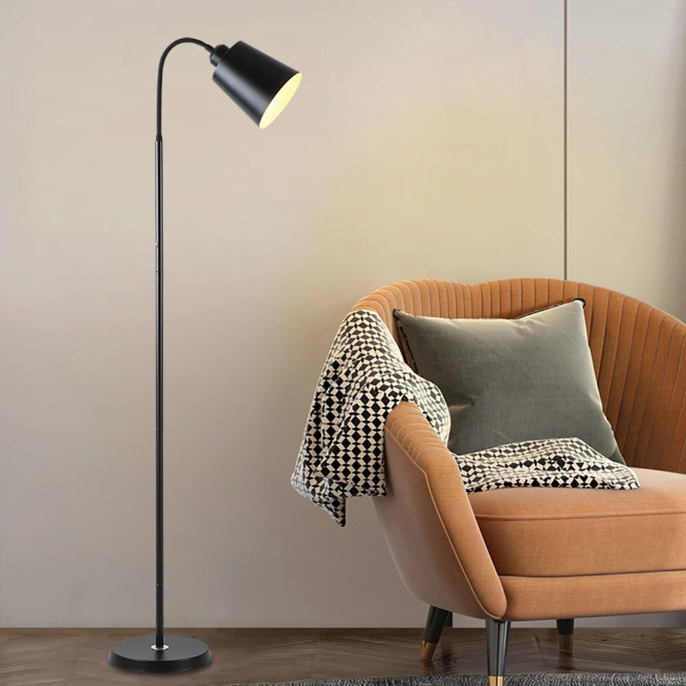 Simple Floor Lamp Modern Changeable Reading Light LED Adjustable Standing Table Lamp for Bedroom Bedside Sofa Decor Lighting