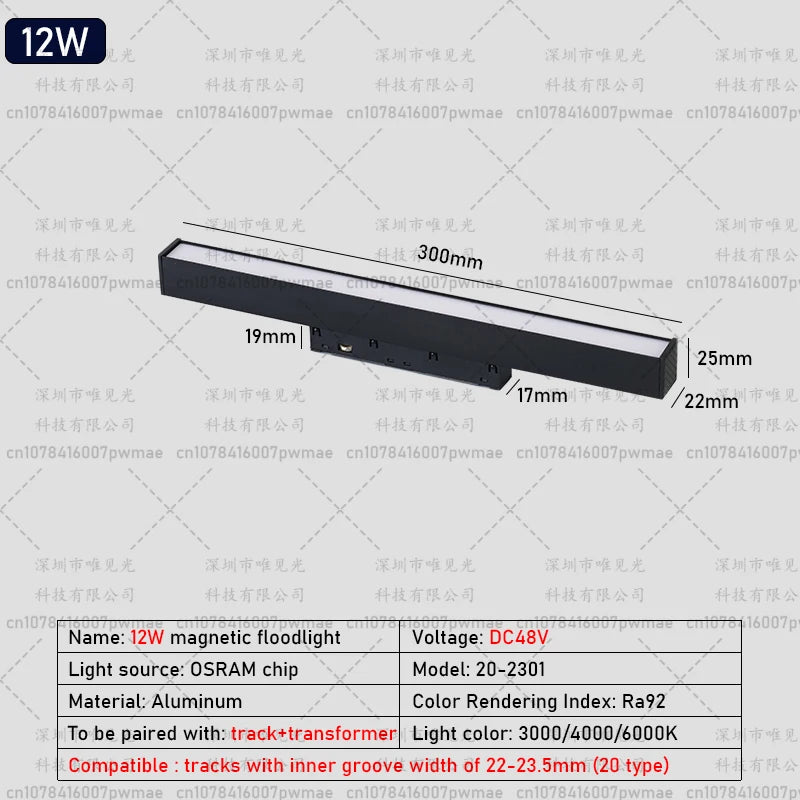 Modern Magnetic Track Light Ceiling Lamp Embedded Spotlight Floodlight, Livingroom Lighting Magnetic Rail Indoor Lighting System