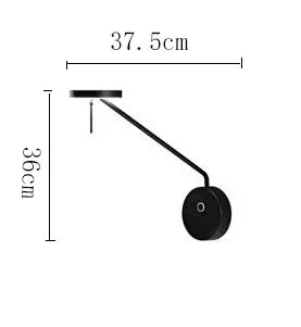 Creative Led Chandelier Black Lustre Adjustable Indoor Lights Bedroom Hanging Lamp Living Room Dining Room Lighting Fixtures