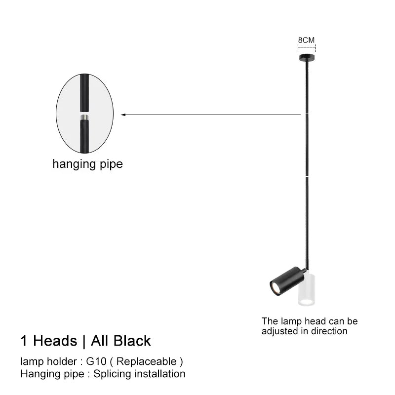 modern pendant lights chandelier Dining Room kitchen black hanging lamp Living Room bedroom bar art decoration lighting