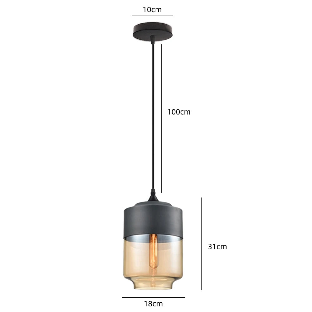 Modern Glass Pendant Lights Kitchen Dining Room Bedside Hanging Lamps For Ceiling Chandelier Restaurant Suspension Luminaire