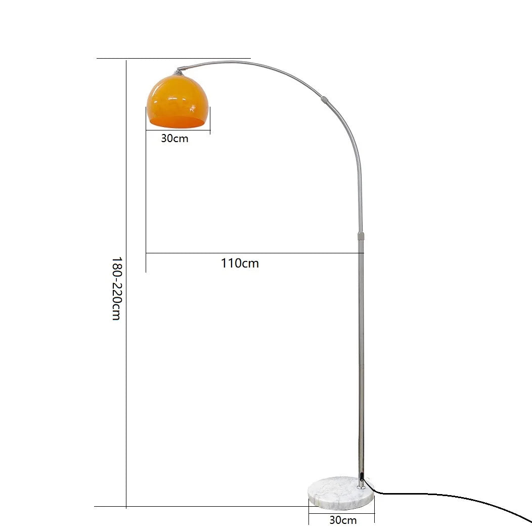 Nordic Creative Led Floor Lamp Living Room Bedroom Stainless Steel Floor Lamp Simple Personality Curved Floor Lamp