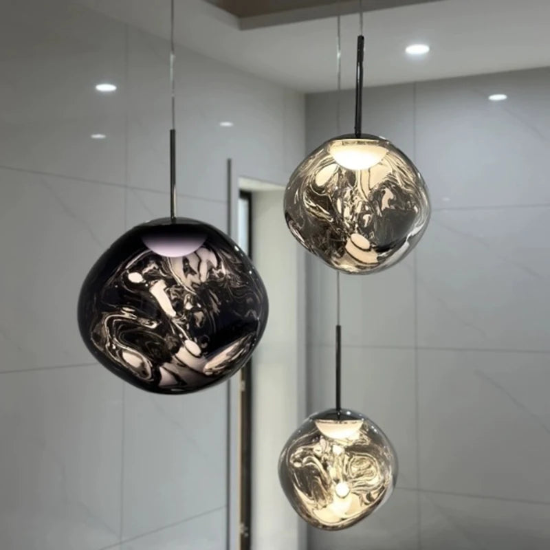 LED Pendant Lights Lava Lamp PVC Lighting for Living Room Indoor Decor Home Fixtures Loft Kitchen Hanging Lamp