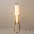 Nordic Retro Solid Wood Living Room Floor Lamp, Fabric Original Wood Floor Lamp, Room Decoration Lighting Floor Lamp