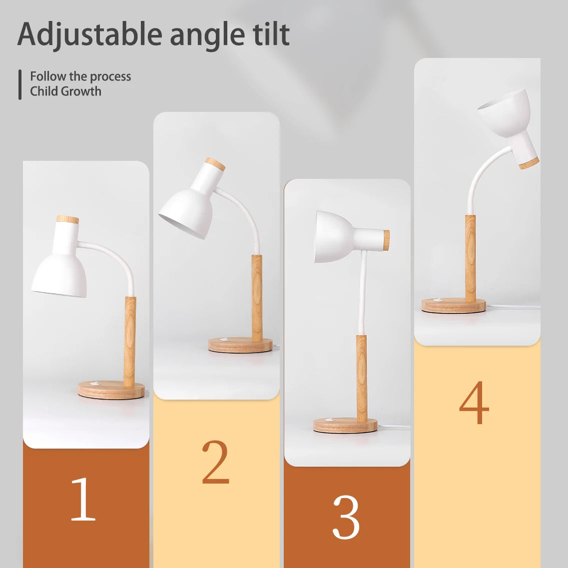 LED Desk Lamp E27 Base Table Lamps Replaceable Bulb Bedside Light Room Led Night light For Bedroom Office Study Reading Lighting