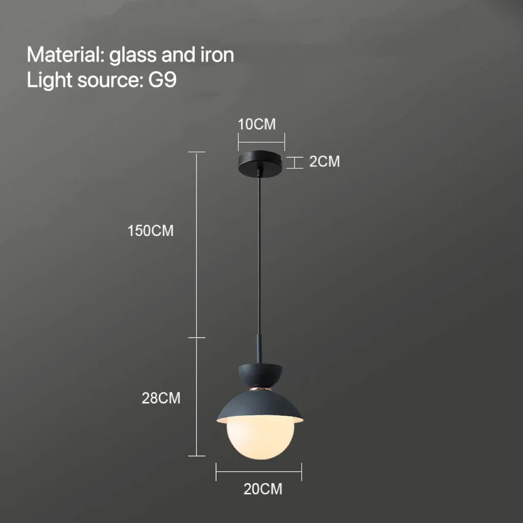 Modern Pendant Lamp Nordic Glass Ball Light Fixtures Hanging Suspension Kitchen Dining Bedroom Home Decor Luminaire Chandelier