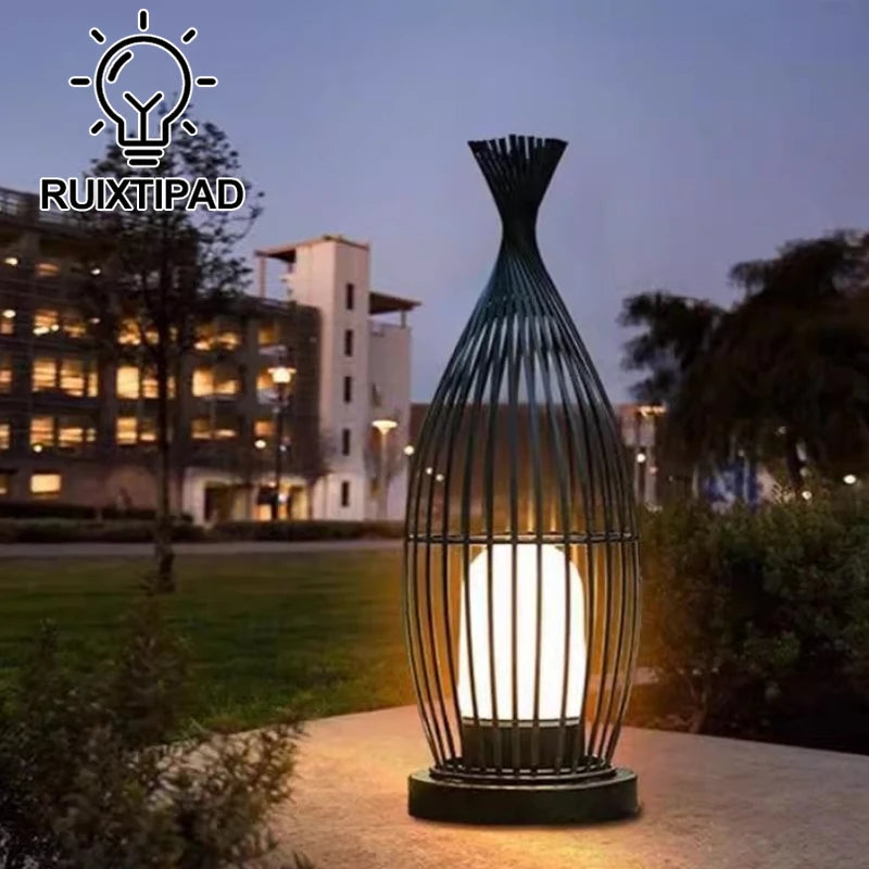 Outdoor Waterproof Floor Lamp for Villa Lawn Garden Courtyard Swimming Pool Home Decor Floor Lighting Fixture Landscape Lamp