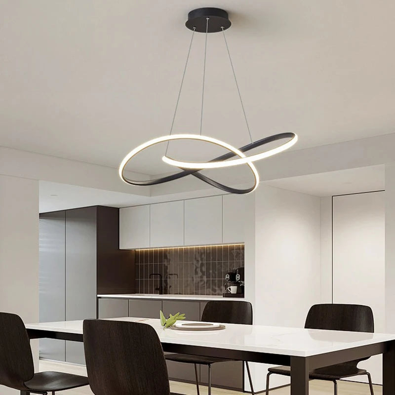 Modern Simple LED Ceiling Chandelier Dining Room Corridor Pendant Lamp Bedroom Living Room Light Home Decoration
