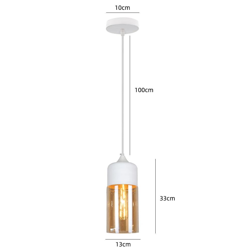 Modern Glass Pendant Lights Kitchen Dining Room Bedside Hanging Lamps For Ceiling Chandelier Restaurant Suspension Luminaire