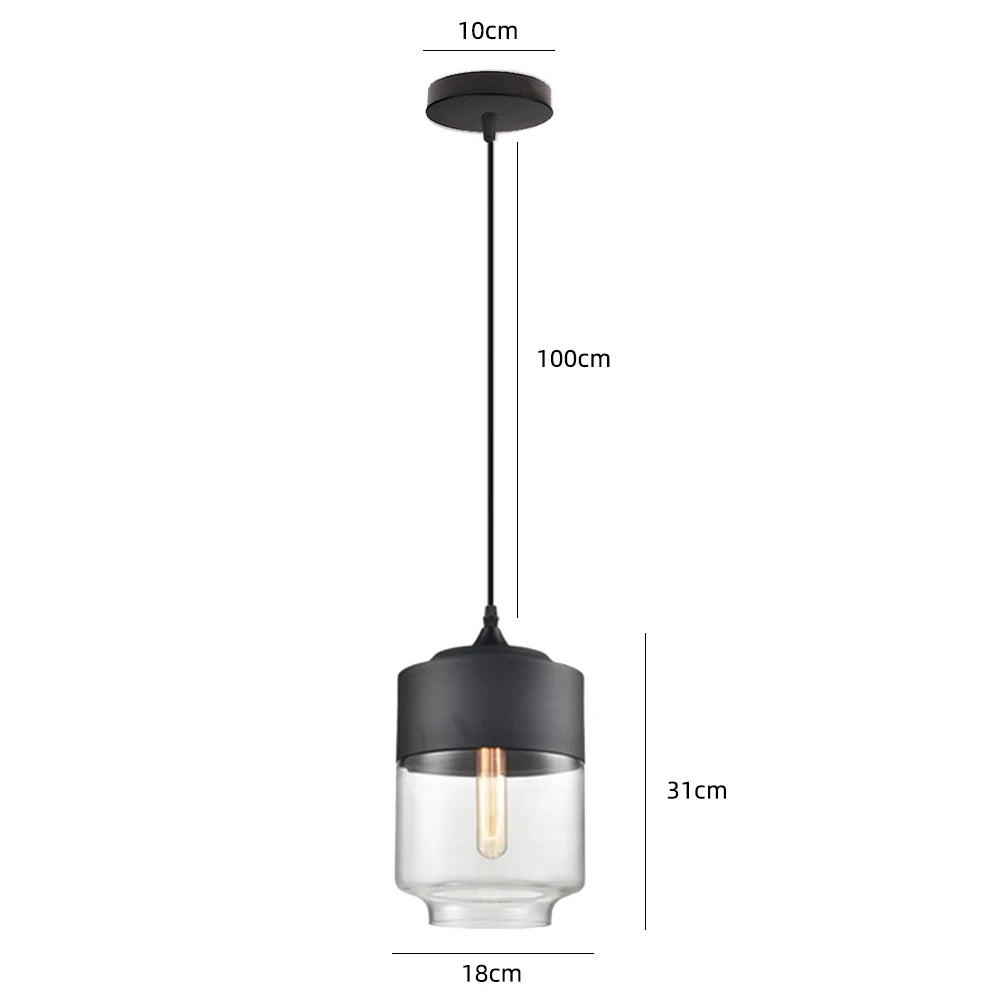 Modern Glass Pendant Lights Kitchen Dining Room Bedside Hanging Lamps For Ceiling Chandelier Restaurant Suspension Luminaire