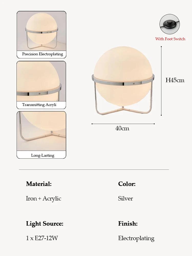 Floor Lamp Nordic Art Bauhaus Medieval Living Room Lamp Bedroom Bedside Lamp High-End Decorative Standing Lamp Mood Light LED