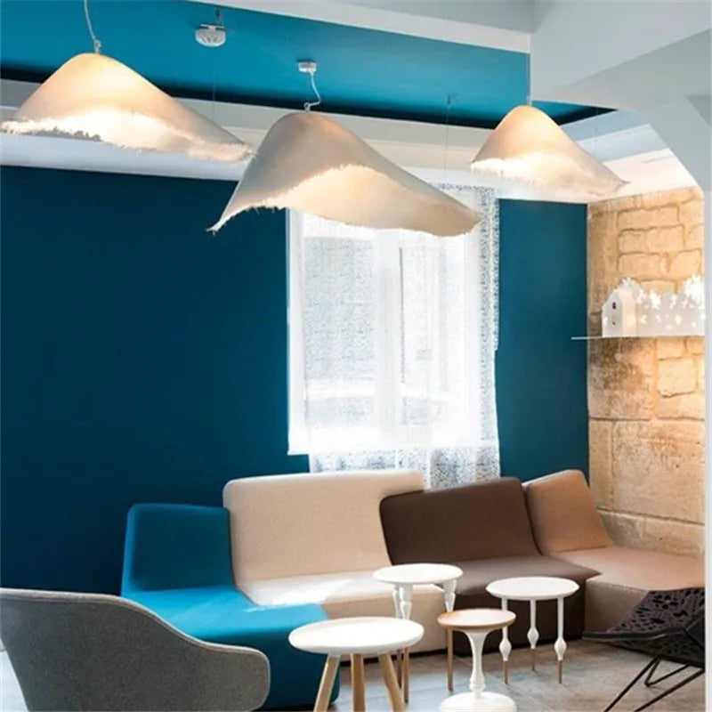 MOBY DICK pendant lamp Nordic wabi sabi Chandeliers for Restaurant Bar Living Dining Room Bedroom Lighting Home Decor