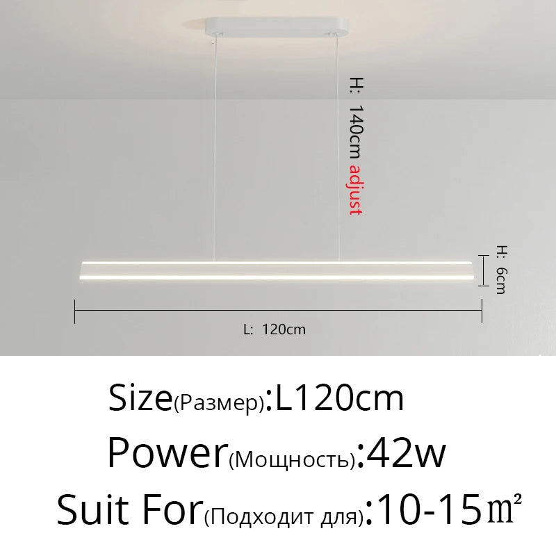 Pendant Lights Modern Simple Dining Room Lights For Living Dining Kitchen Office Long Chandelier Lustre Home Decoration Lighting