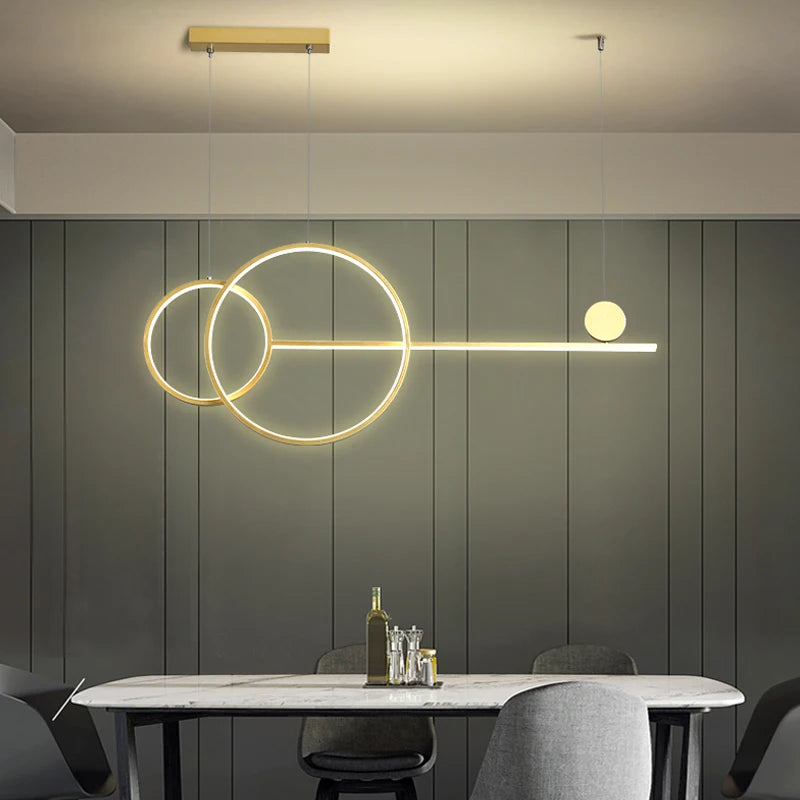 Modern LED Dining Table Pendant Light Cafe Indoor Lighting Restaurant Office Home Decoration Bright Ceiling Pendant Light