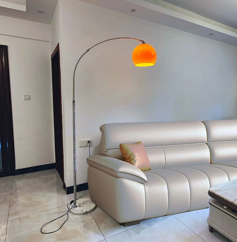 Nordic Creative Led Floor Lamp Living Room Bedroom Stainless Steel Floor Lamp Simple Personality Curved Floor Lamp
