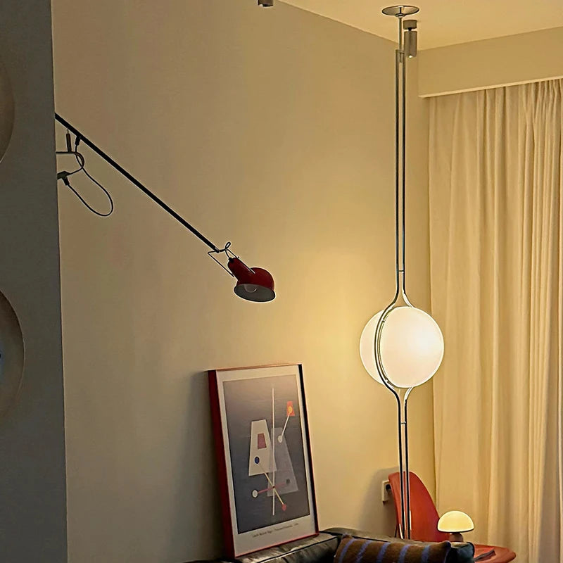 Floor Lamp Nordic Art Bauhaus Medieval Living Room Lamp Bedroom Bedside Lamp High-End Decorative Standing Lamp Mood Light LED