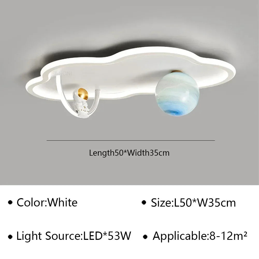 kids ceiling light creative led moon Astronaut Light Fantastic Eye Care living room bedroom girl lamp kaiwayi Princess light