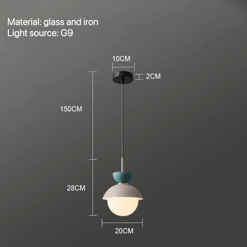 Modern Pendant Lamp Nordic Glass Ball Light Fixtures Hanging Suspension Kitchen Dining Bedroom Home Decor Luminaire Chandelier
