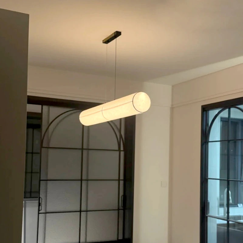 Copenhagen Pendant Light led long cloth tube Light vintage Designer Light Fixture for Living Room Bedroom Corner dining lamp