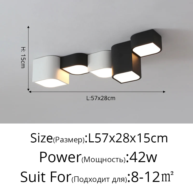 Nordic Surface Mounted LED Ceiling Lights Tube Lights Bedroom Lighting Fixtures Round Modern Hallway Lights Corridor Lamp Decor