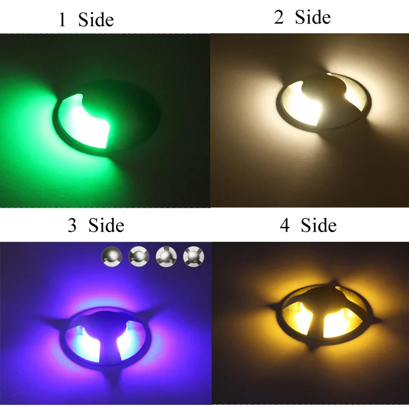 LED Garden Light IP67 AC110V220VDC12V 3W 6W 10W Spotlights Outdoor Waterproof Recessed Underground Lamp Floor Landscape Lighting