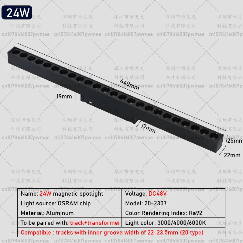 Modern Magnetic Track Light Ceiling Lamp Embedded Spotlight Floodlight, Livingroom Lighting Magnetic Rail Indoor Lighting System